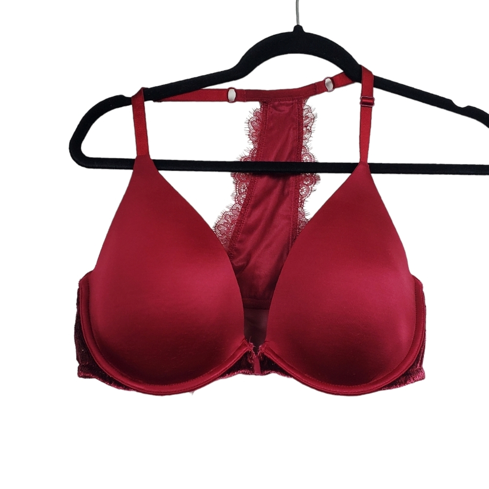 Victoria's Secret Very Sexy Lightly Lined Plunge Racerback Bra Size 34DD - Picture 3 of 6